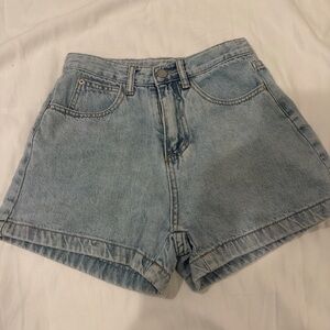 Light Blue Women's Denim Jean Shorts